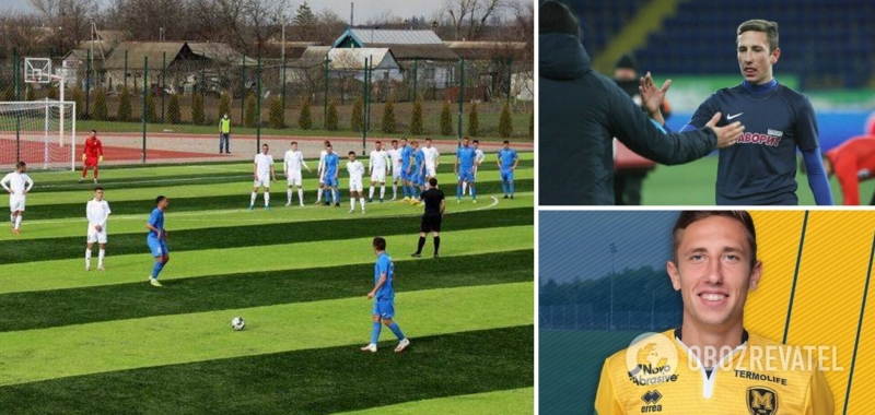 Украинский футболист забил фантастический гол с центра поля. Видео