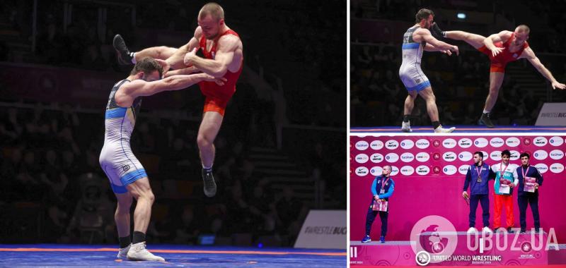 Украинец стал вице-чемпионом Европы и показал на награждении отношение к россиянам. Фотофакт