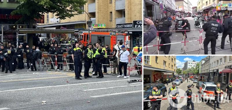 В Германии полиция открыла огонь по мужчине, вооруженному топором, во время шествия фанатов Евро-2024. Момент попал на видео